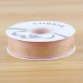 Rosa Ripsband 2,5cm mit goldener Aufschrift love is eternal für Geschenkverpackung und Blumen. - Hellrosa Goldprägung LOVE 2.5CM*30 Yards/Rolle
