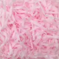 Carta frastagliata rosa e bianca per riempimento scatole regalo e decorazione feste - 100g/Confezione / Rosa chiaro