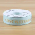 2.5cm hellblaues Ripsband mit Goldfolie Text für Geschenkverpackung Blumendekor Band. - Himmelblau Goldprägung LOVE 2.5CM*30 Yards/Rolle