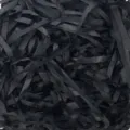 Carta sminuzzata nera come materiale di riempimento per scatole regalo, fiori e feste. - 100g/Confezione / Nero
