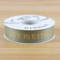 2.5cm Ripsband Heißprägung Love Is Eternal Deko-Geschenkband für Blumenstrauß Verpackung - Matcha Goldprägung LOVE 2.5CM*30 Yards/Rolle