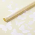 Papier d'emballage imperméable papeterie gelée fleur bouquet rouleau jaune esthétique. - Jaune Fromage