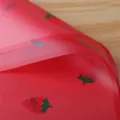 cute waterproof strawberry wrapping paper for flower bouquet diy floral material roll - 20 Sheets/Pack (56x56cm) / Bright Red