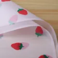 Translucent pink strawberry wrapping paper for DIY bouquets, floral packaging material. - 20 Sheets/Pack (56x56cm) / Pink