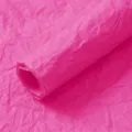 Bright pink waterproof florist wrapping paper roll, crinkled floral bouquet craft supply. - Peach Magenta