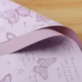 Papel de envolver flores impermeable con estampado de mariposas ideal para hermosos ramos. - 20 Hojas/Paquete (56x55cm) / Púrpura Ratán