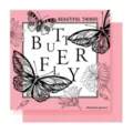 Pink floral butterfly waterproof flower wrapping paper for elegant boutique bouquet packaging - Rose Nebula