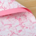Papel de envolver floral impermeable con hermoso estampado de mariposas para ramos preciosos. - 20 Piezas/Paquete / Té rosa degradado