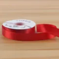 Κόκκινη σατέν κορδέλα πλάτους 2,5 cm για συσκευασία δώρων και χειροτεχνία DIY ρολό - 2.5cm*32 Yards/Roll / Ανοιχτό Κόκκινο