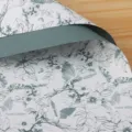 Papel de envolver impermeable para flores, estampado de mariposas verdes, para ramos florales. - 20 Piezas/Paquete / Gris Azulado