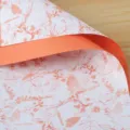 Papel de envolver flores impermeable variante con elegante estampado de mariposa para ramos. - 20 Piezas/Paquete / Naranja amanecer