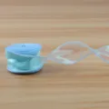 Cinta iridiscente azul claro de 4 cm para envolver regalos, arreglos florales y manualidades DIY. - 10 Yardas / Azul Mar Helado