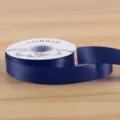 Skouros mple saten kordela 2.5cm gia syskevasia dwrou kai anthodesmi diakosmisi crafts. - 2.5cm*32 Yards/Roll / Σκούρο μπλε
