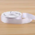 Ποιοτική λευκή σατέν κορδέλα 2.5cm για όμορφη συσκευασία δώρων και κομψές ανθοδέσμες. - 2.5cm*32 Yards/Roll / Λευκό