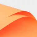 Papier d'emballage floral Ouka couleur pêche unie, imperméable style coréen pour cadeau. - Orange Vif