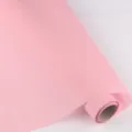 Roze bloem inpakpapier BOPP plastic folie rol effen kleur design voor boeket verpakking - 57 cm * 10 yards/rol / Lichtroze