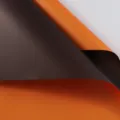 Beidseitiges mattes Blumenpackpapier in Orange und Dunkelbraun für DIY Strauchverpackung. - Ouyah Papier 20 Blatt / Orange / Braun