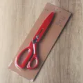 Professionelle rote Blumenschere mit Blisterkartenverpackung, ideal für Gartenarbeit und Basteln. - Mehrzweck Band Schere / Rot