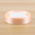 Pink satin ribbon roll 2cm wide for gift wrapping flower bouquet decoration crafts styling - Champagne