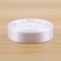 White satin ribbon roll 2cm wide for gift wrapping, floral bouquets, and DIY crafts. - Pure White