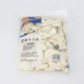 100pcs 10-inch white latex balloons natural rubber thick party wedding decoration pack - White