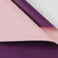 Wasserdichtes zweifarbiges Blumenverpackungspapier für Sträuße, dicke matte florale Folie. - Ouyah Papier 20 Blatt / Pudding Lila / Nude Rosa