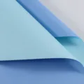 Wasserdichtes Blumenverpackungspapier, doppelseitig blaues Plastik Blumenmaterial. - Ouyah Papier 20 Blatt / Wasserblau / Hellblau