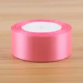 4cm rosa Satinband Rolle für Geschenkverpackung Blumenstrauß und Basteln DIY Handwerk. - 25 Yards Pro Rolle / Dunkelrosa