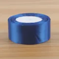 4cm blaues Satinband fur Blumenstrauss Geschenke Verpackung Party Dekoration Basteln DIY Handarbeit - 25 Yards Pro Rolle / Saphirblau
