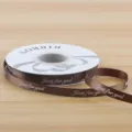 1cm Brown Ribbon Gift Wrapping Floral Packaging DIY Flower Bouquet Cake Baking Ribbon Roll - 1CM*32 Yards/Roll / Dark Coffee