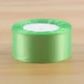 4cm grüne Satinband Rolle für Blumenstrauß Verpackung, Geschenke verpacken und DIY Handwerk. - 25 Yards Pro Rolle / Obstgrün