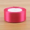 Rosa Satinband Rolle 4cm breit für Geschenkverpackung, Blumenarrangements und DIY Bastelarbeiten. - 25 Yards Pro Rolle / Fuchsia