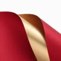 Rood en goud bloemeninpakpapier BOPP plastic folie voor DIY boeket bloemencadeau verpakking. - Voordeelverpakking 20 Vellen / Mat Rood