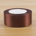 4cm braunes Satinband für Blumen Geschenkverpackung Verpackung DIY Handgemachte Rose Handwerk - 25 Yards Pro Rolle / Kaffeebraun