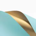 Waterdicht bloem inpakpapier blauw goud metallische BOPP folie voor boeket geschenken - Voordeelverpakking 20 Vellen / Lichtblauw