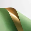Waterdichte bloemeninpakpapier rol, groene en gouden BOPP plastic cadeaufolie voor DIY boeketten. - Voordeelverpakking 20 Vellen / Matcha Groen