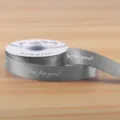 2.5cm Gray Ribbon Just For You Printed Gift Wrapping Ribbon Bouquet Florist Decor - just for you 2.5CM*30 Yards/Roll / Light Gray