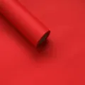 Rouleau de papier d'emballage de fleurs imperméable rouge, matériau de bouquet uni pour. - Rouleau 57cmx10yds / Rouge de Chine