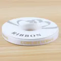 Nastro Bianco 1cm Dorato Amore È Eterno Per Fai Da Te Artigianato Bouquet Di Fiori Imballo - 1CM*32 Iarde/Rotolo Stampato a Caldo / Bianco