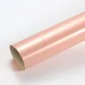 Rose gold cellophane wrap roll, shiny translucent flower bouquet packaging material. - Roll (57cmx10m) / Lotus root pink