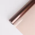Brown transparent cellophane wrapping paper roll for flower bouquets, gifts, and crafts. - Roll (57cmx10m) / Coffee