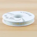 1cm Gold Stamped Grosgrain Ribbon Love Is Eternal for DIY Bouquet Packaging and Gift Wrapping - 1CM*32 Yards/Roll Gold Stamped / Light Blue