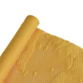 Rouleau de papier d'emballage alvéolé jaune, matériau d'art floral ajouré pour cadeaux. - 50cm*10 Yards/Rouleau / Curcuma