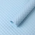 Papier d'emballage de fleurs gaufré bleu clair imperméable rouleau de papier d'art de bouquet - Lot de 10 feuilles / Bleu Aqua Clair