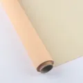 Rouleau de papier d'emballage pour fleurs imperméable bicolore de qualité supérieure. - 56cmx10yd/Rouleau / Cantaloup et Thé au Lait
