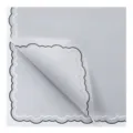 Grey waterproof flower wrapping paper with scalloped edge for elegant bouquet floral design. - Small Handkerchief 20 Sheets / 56*56cm/Sheet / Water Drop Gray