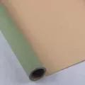 Papier d'emballage pour fleurs bicolore imperméable, idéal pour les bouquets et emballages cadeaux. - 56cmx10yd/Rouleau / Champagne et Matcha