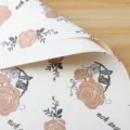 Waterdicht bloemeninpakpapier, variant van boeket met dromerig rozenpatroon voor geschenken. - 20 Stuks/Pak (56x56cm) / Champagne