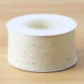 Off-white κορδέλα με καρφιά 2.5cm, για συσκευασία δώρων DIY και ανθοδέσμες SKU - 4.0cmx10 Yards / Ζαχαρί