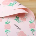 Roze roos bloemverpakkingsmateriaal, waterdicht bloemenboeket papier voor geschenken. - 20 Stuks/Pak (56x56cm) / Lichtroze